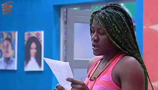 BBNaija: I Write With Tears In My Eyes - Alex Apologizes To CeeC In Front Of Others